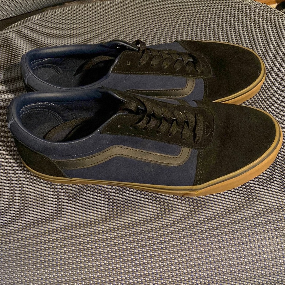 Vans Ward Suede Navy Black Skate Shoe 11.5 mens